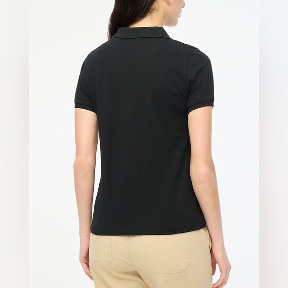 J Crew Factory Pique Polo Size Small in Black NWT - Picture 4 of 7